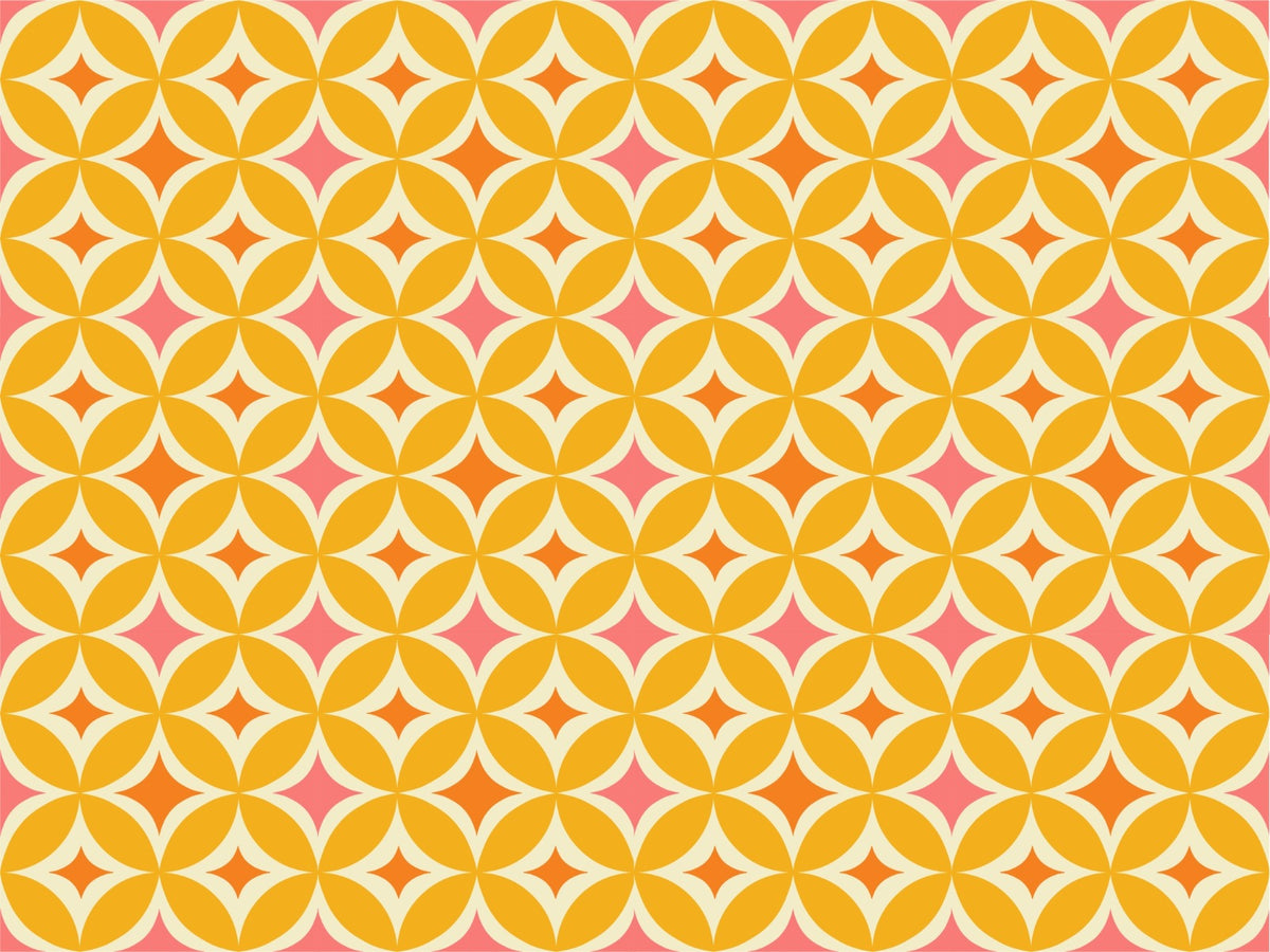 Portuguese Yellow Tiles Azulejos Design Wallpaper