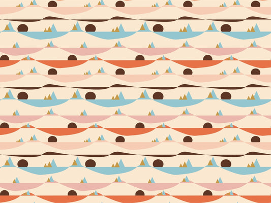 Apricity Landspace Repeat Pattern Wallpaper