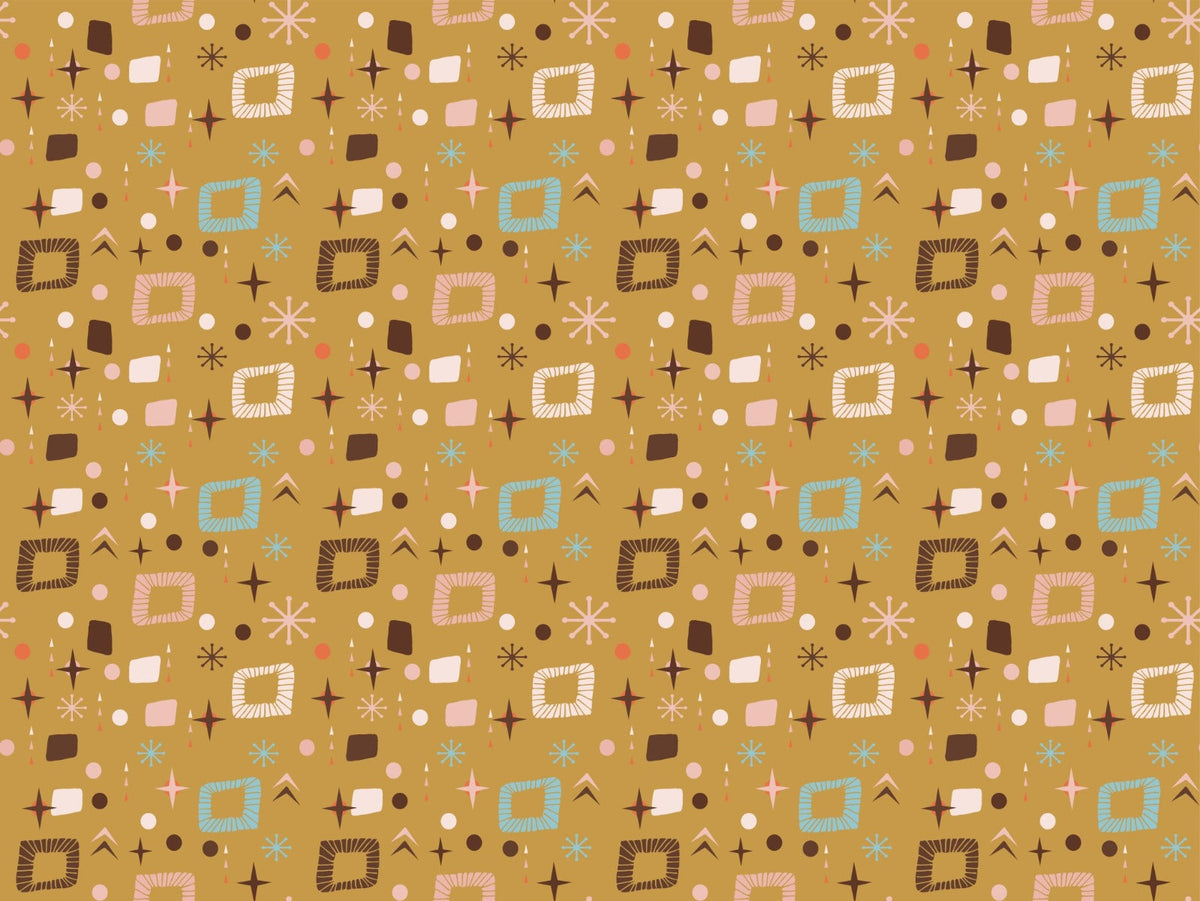 Apricity Mid Mod Yellow Wallpaper For Walls
