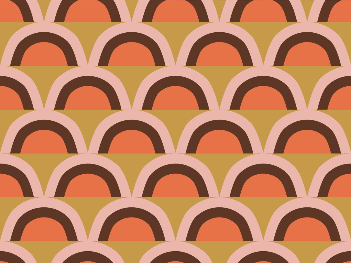Boho Pink Apricity Wallpaper For Walls in your room — zoomed