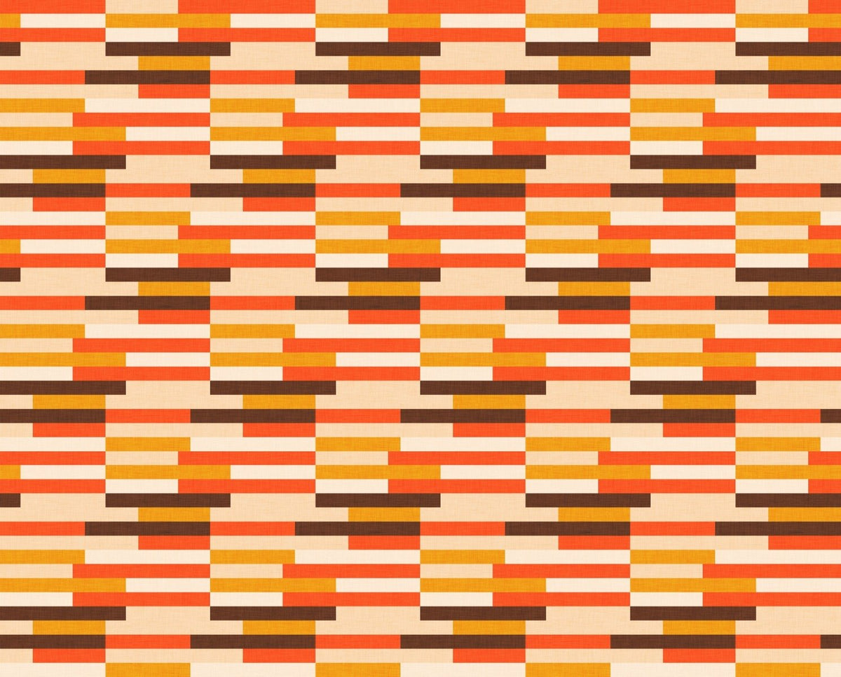 Classic Mid Mod Kilim Stripes Wallpaper