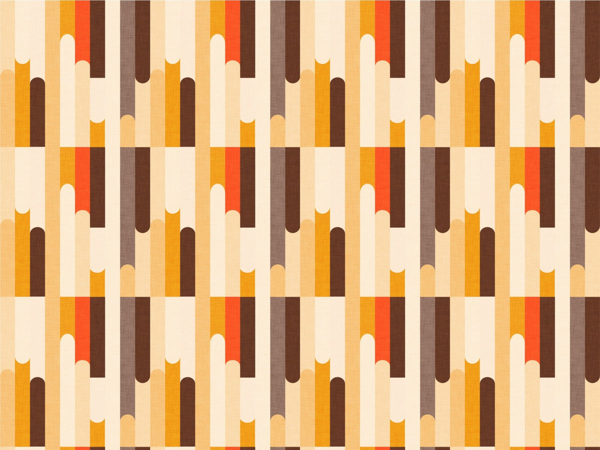 Retro Color Block Classic Wallpaper