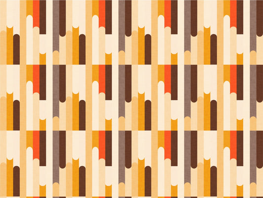 Retro Color Block Classic Wallpaper