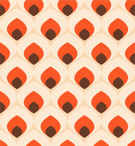 Ogee Classic Design Pearl Wallpaper