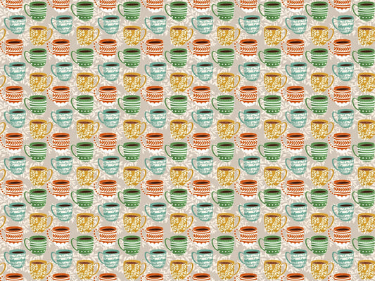 Cute Coffee Mug Grey Color Wallpaper