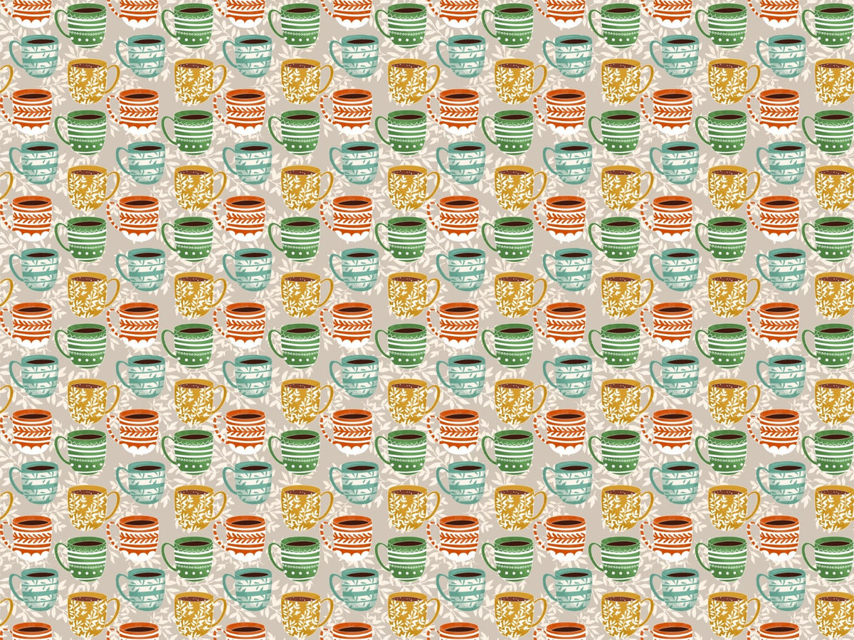 Cute Coffee Mug Grey Color Wallpaper