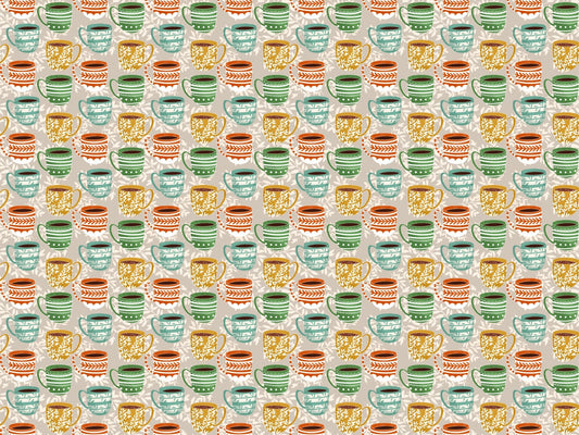 Cute Coffee Mug Grey Color Wallpaper