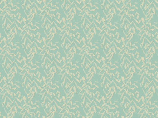 Dark Academy Floral Blue Wallpaper