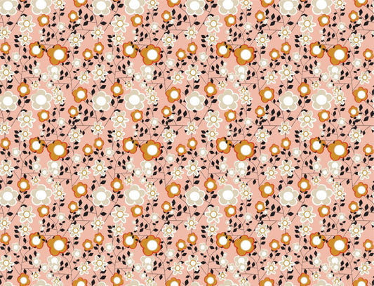 Field Flowers Light Pink Wallpaper Murals