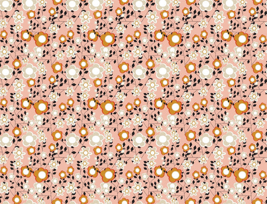 Field Flowers Light Pink Wallpaper Murals