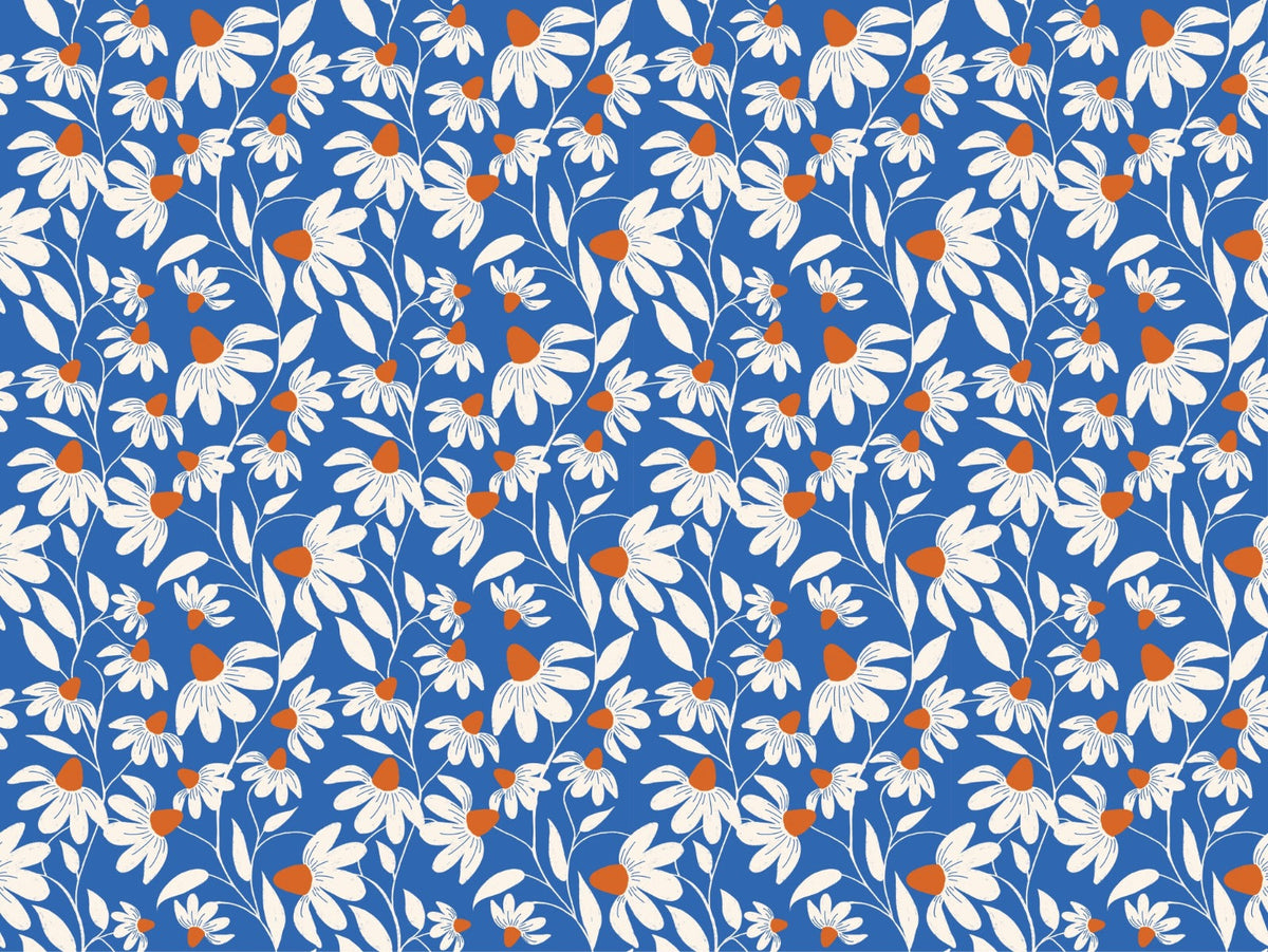 white coneflower wallpaper murals