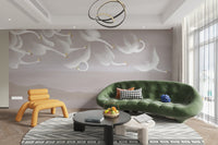 Elegant swan wallpaper with serene landscape
