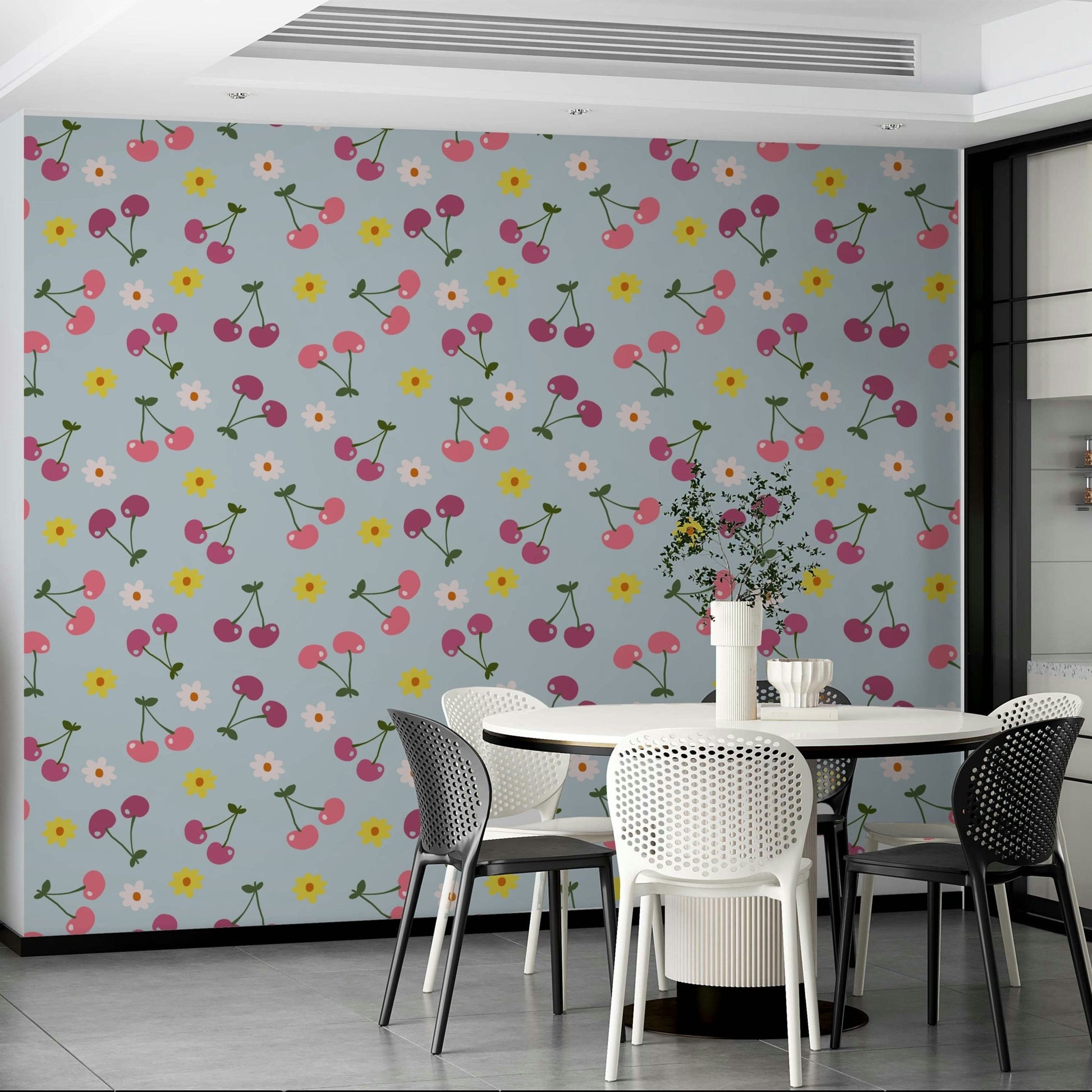 Cute cherry pattern print
