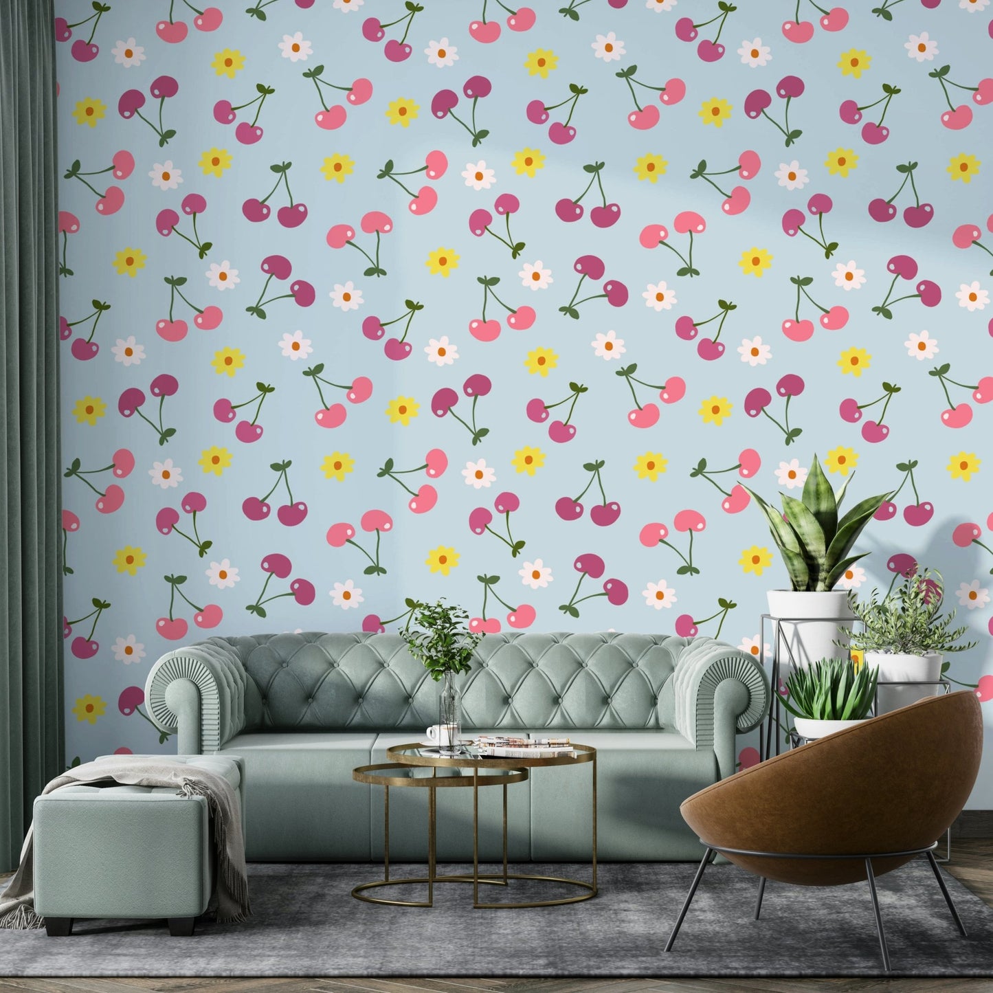 Red cherry wall art
