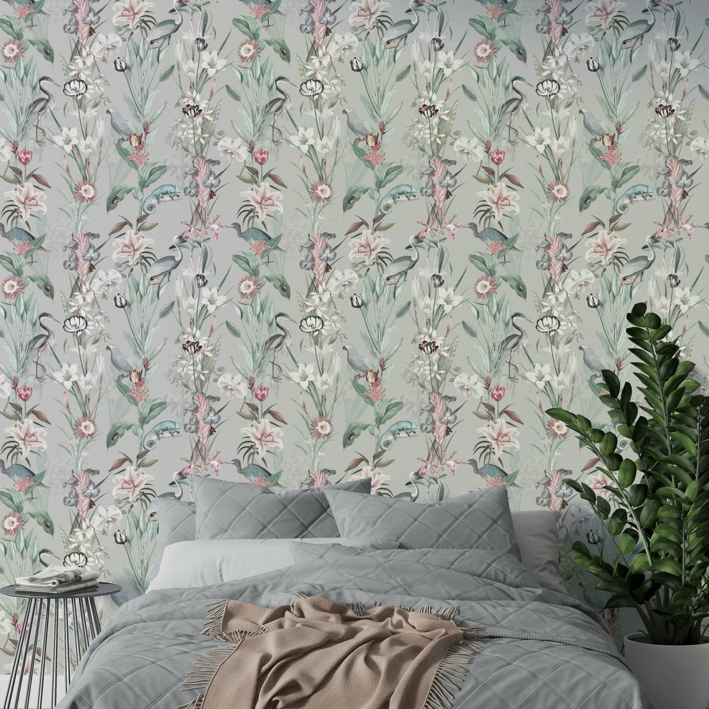 Tranquil wall mural featuring a soothing sky scene

