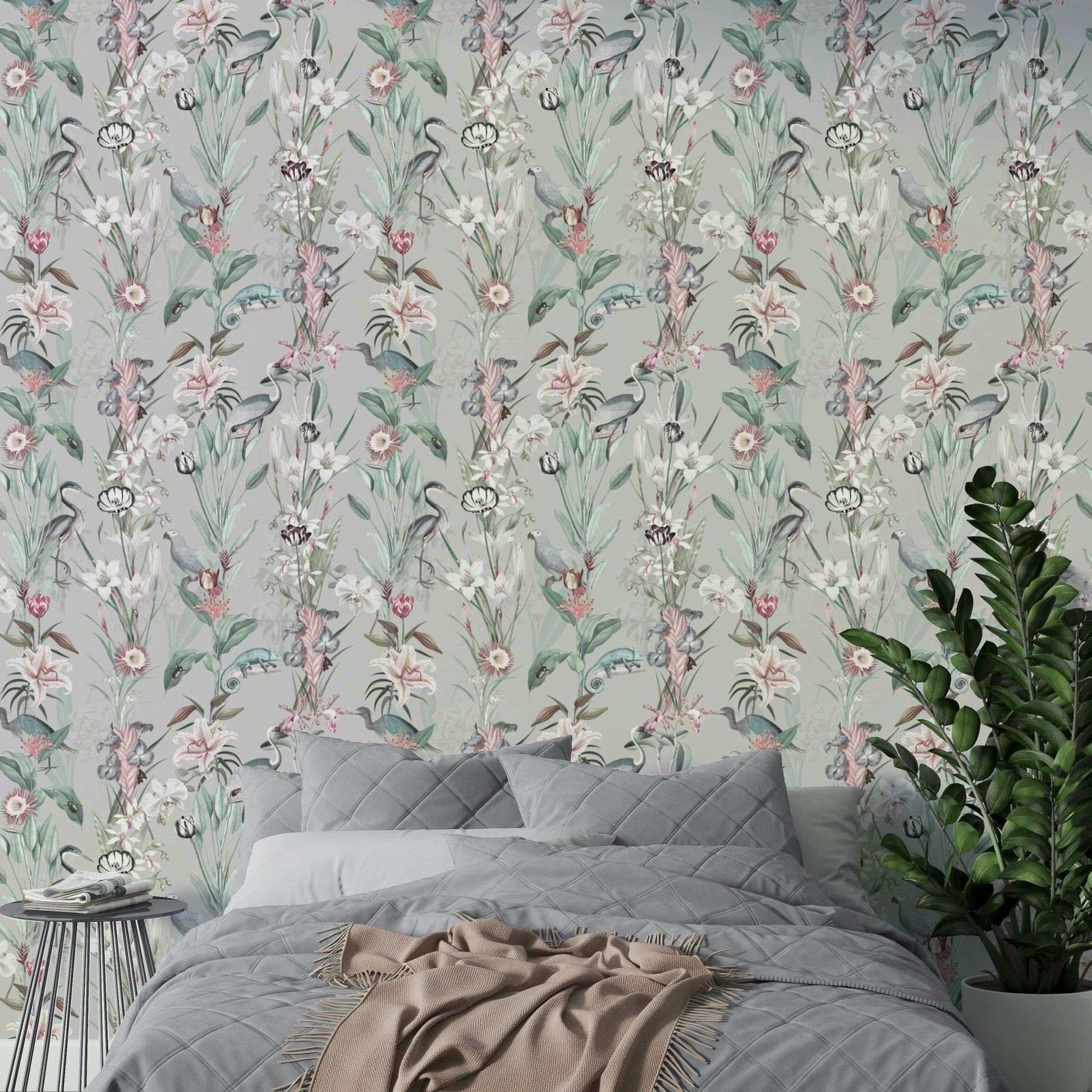 Tranquil wall mural featuring a soothing sky scene

