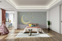 Peel-and-stick Sweet Dreams wall mural for easy application

