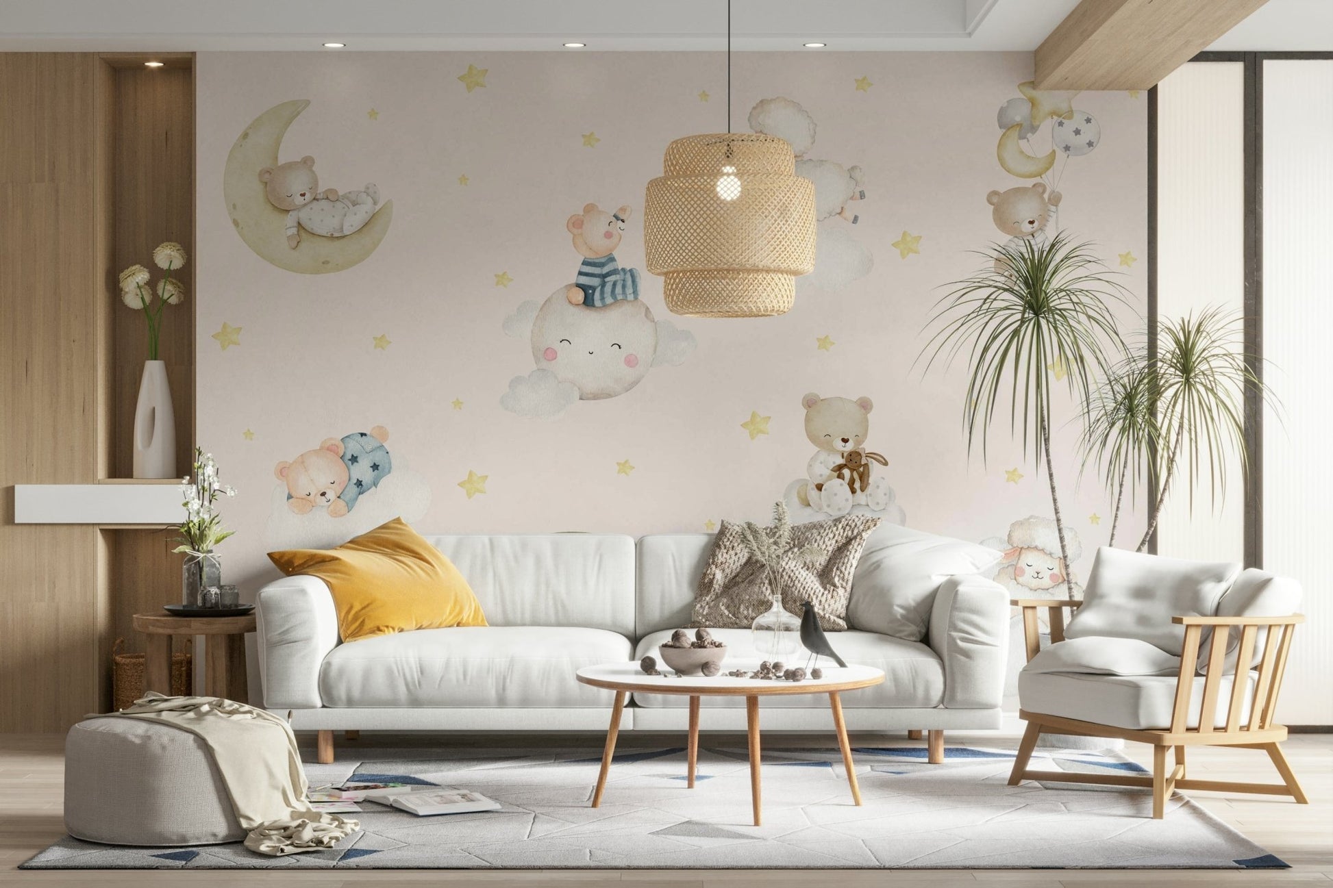 The image is suitable for a baby's room or nursery.

