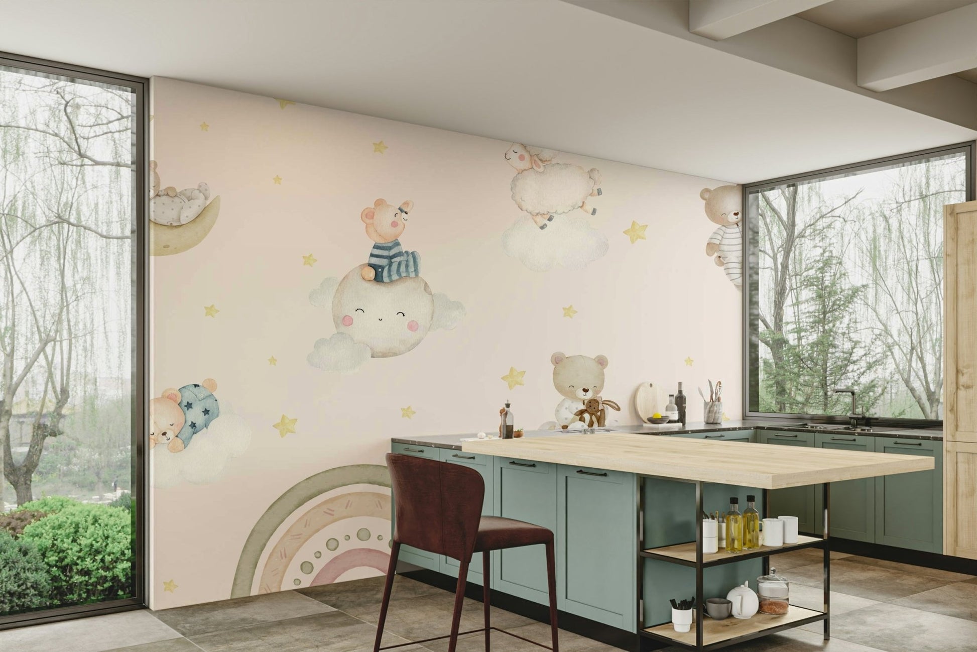 The design is simple and calming.

