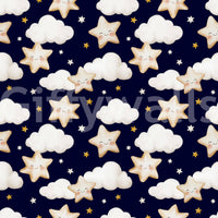 Gentle pattern of Sweet Dreams Starry Sky Wallpaper.