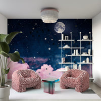 Sweet moon mural perfect for dreamy interiors

