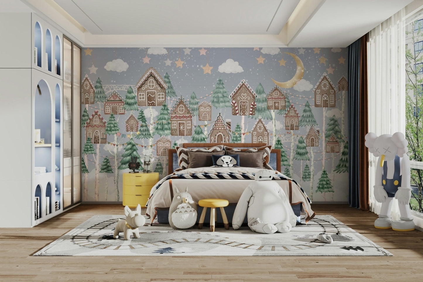 The design is balanced and peaceful.

