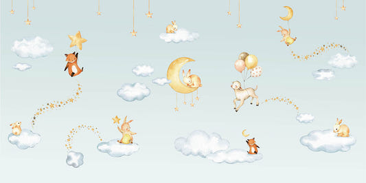Blue Bliss Bedtime Backdrops Wallpaper