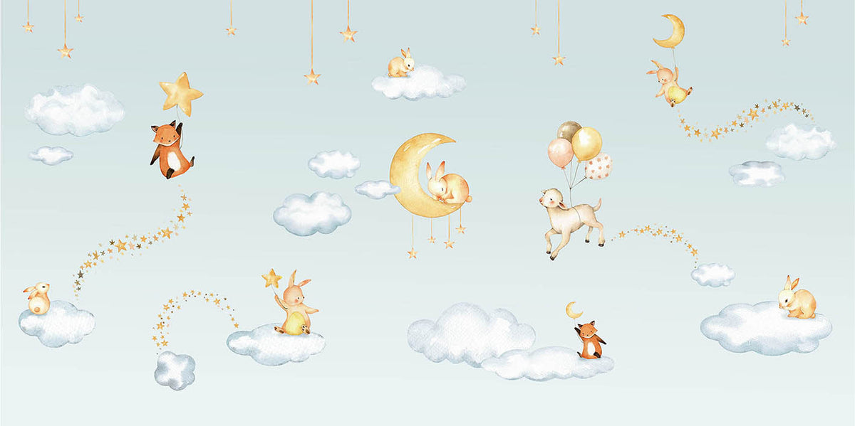 Blue Bliss Bedtime Backdrops Wallpaper