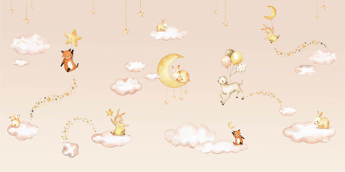 Blush Bliss Backdrops Wallpaper in your room — zoomed