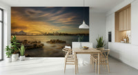 A classic abstract design wallpaper for walls.