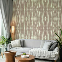 Modern wall design with strokes in balance

