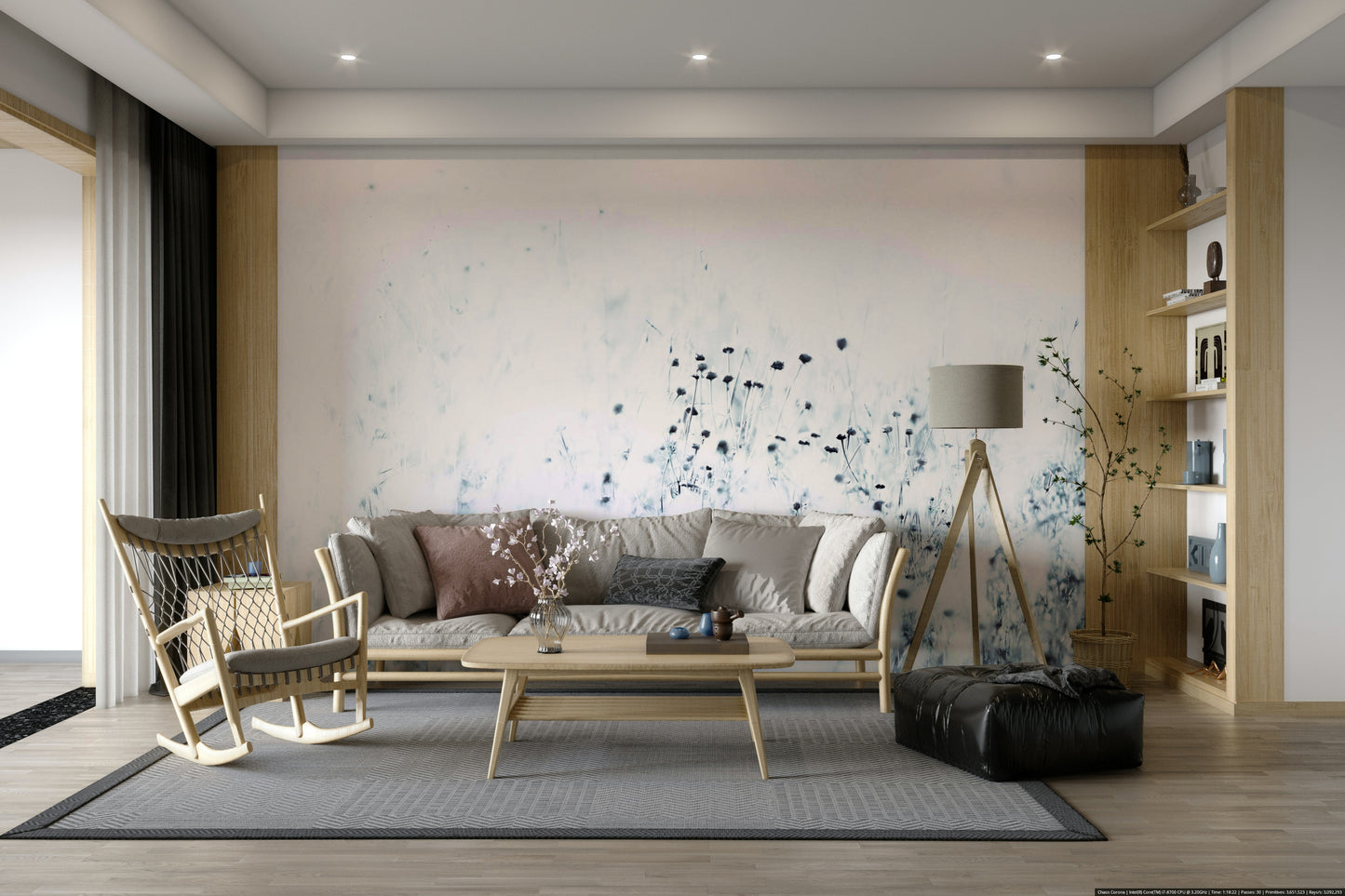 Syrian thistle Wall Mural