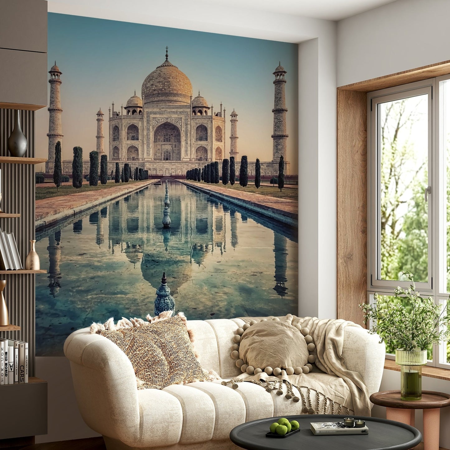 Taj Mahal: A Reflective Wonder Wall Mural