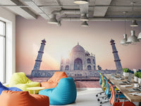 Cultural heritage wall mural for luxury apartment interiors