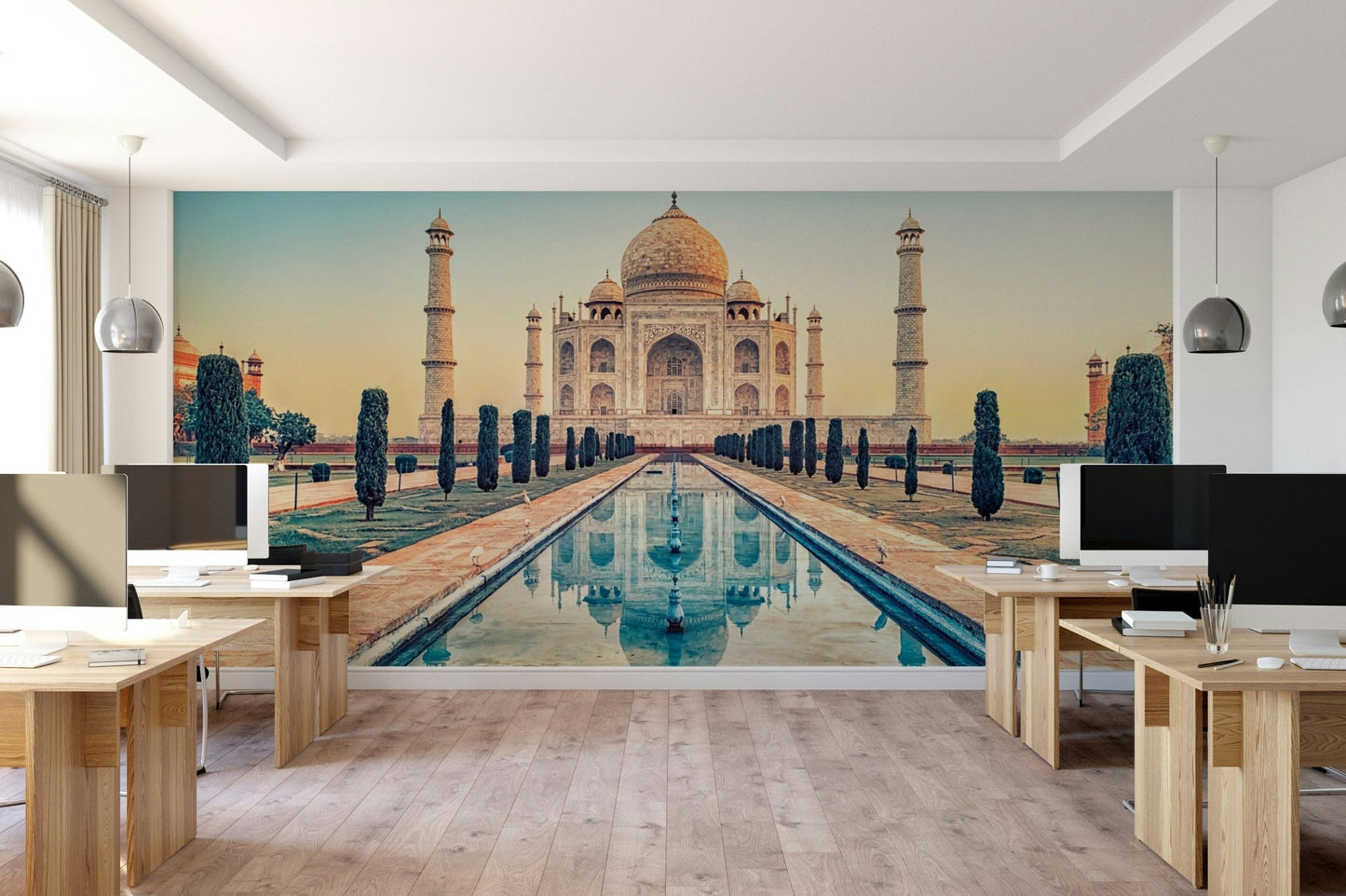 Taj Mahal: Reflection Serenity Wall Mural