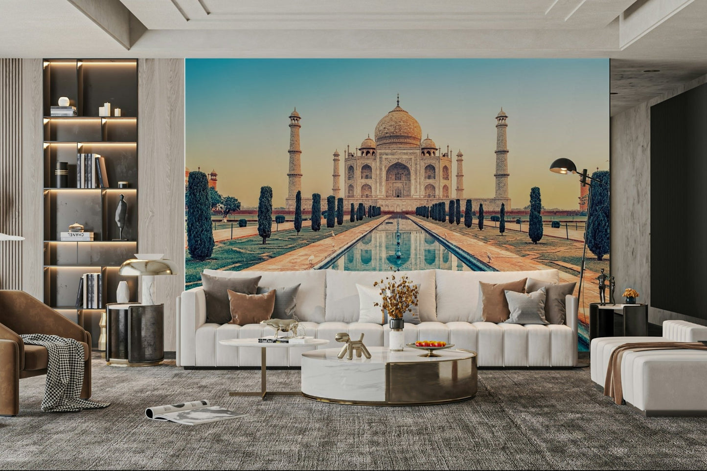Taj Mahal: Reflection Serenity Wall Mural