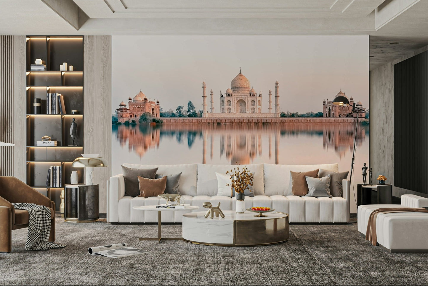 Taj Mahal Reflection Wall Mural