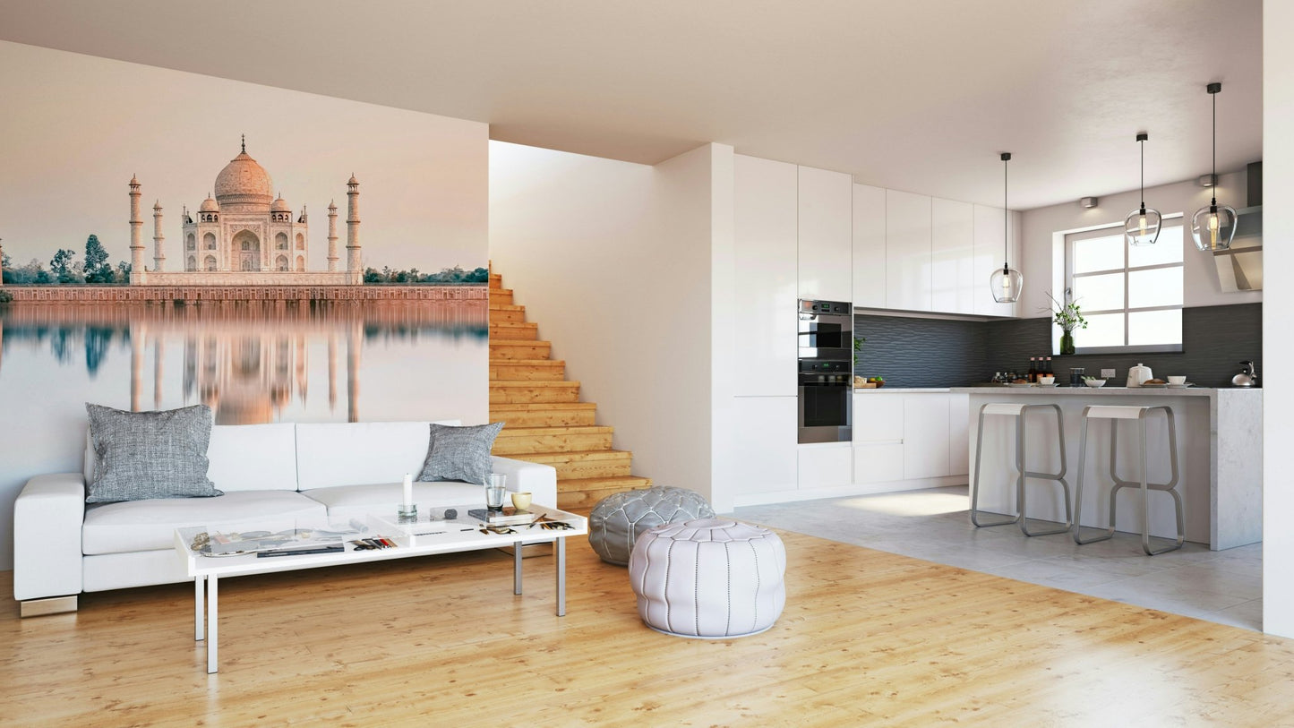 Taj Mahal Reflection Wall Mural