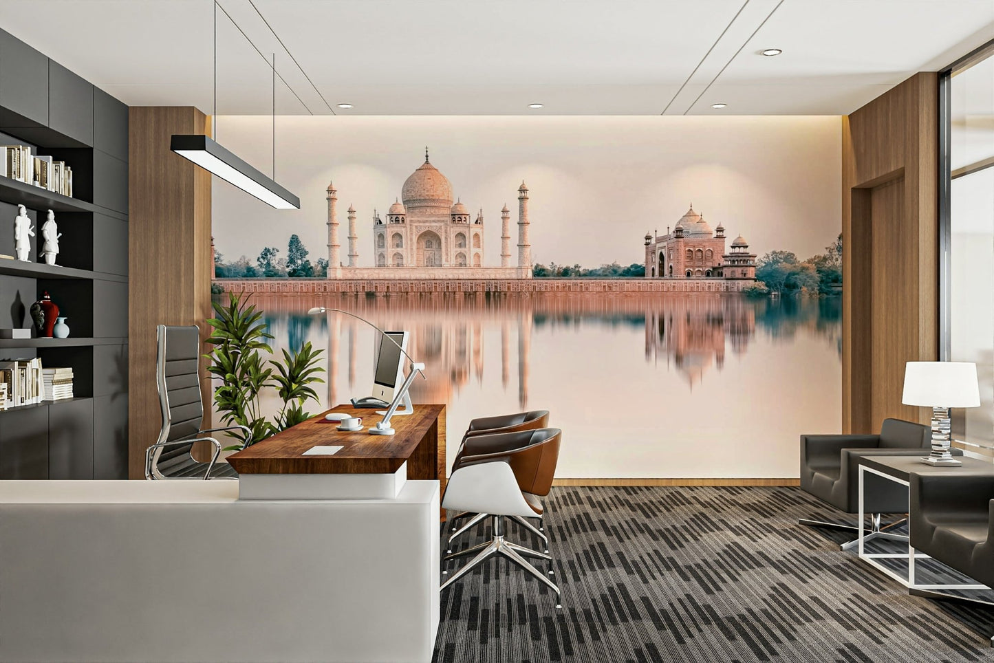 Taj Mahal Reflection Wall Mural