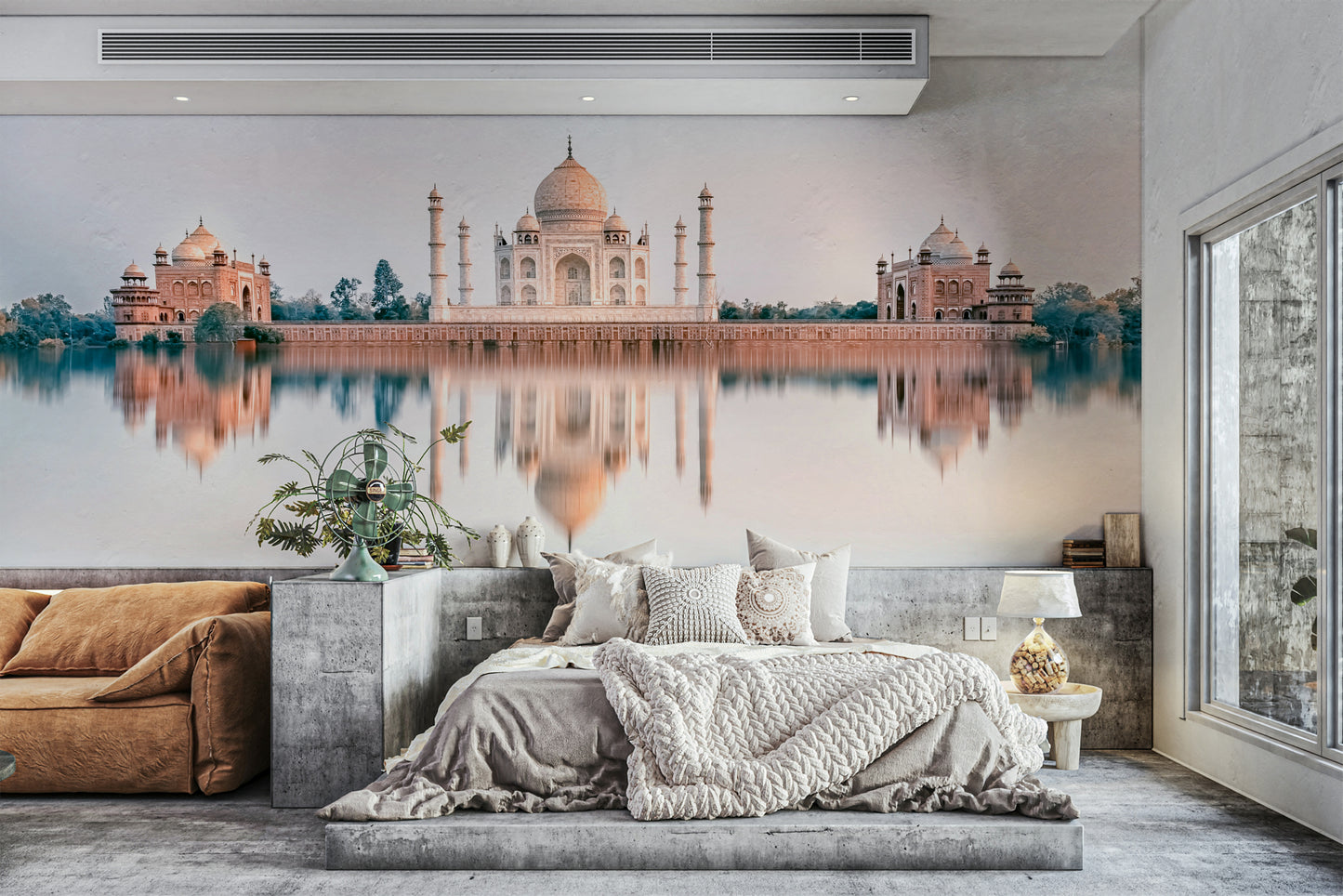 Taj Mahal Reflection Wall Mural
