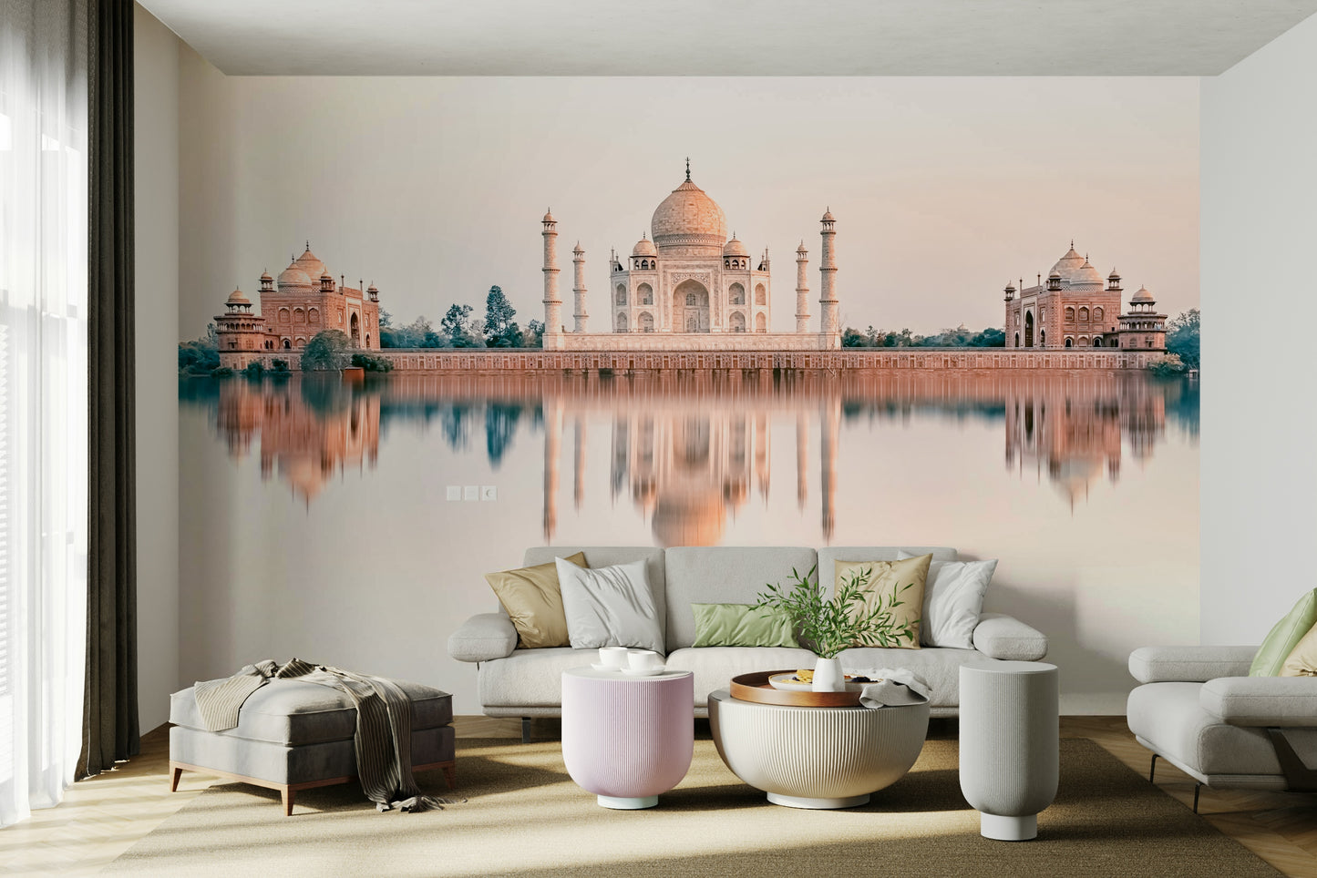 Taj Mahal Reflection Wall Mural