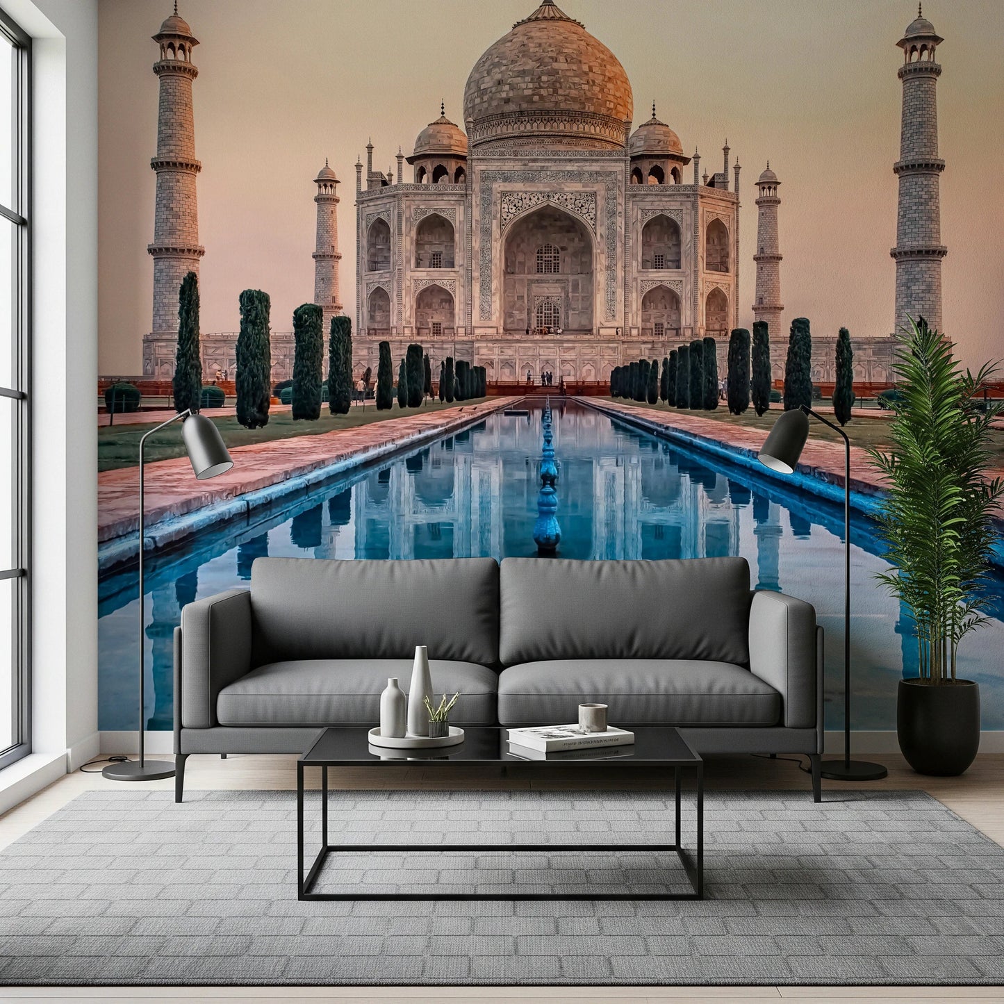 Historic monument wallpaper for sophisticated office walls