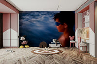 Taking on the sea Wall Mural