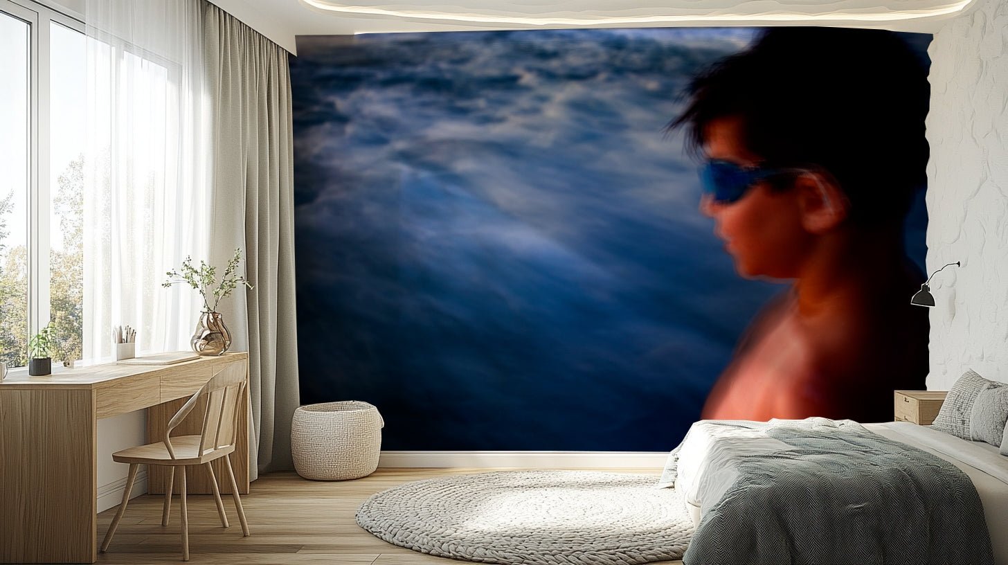 Taking on the sea Wall Mural