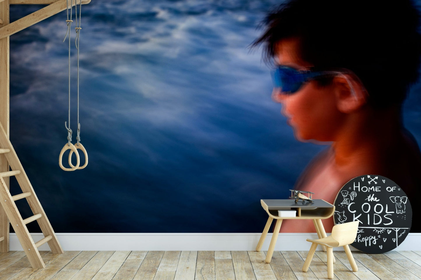 Taking on the sea Wall Mural