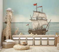 Mural wallpaper capturing a calm atmosphere

