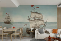 Wallpaper for walls with an ocean landscape

