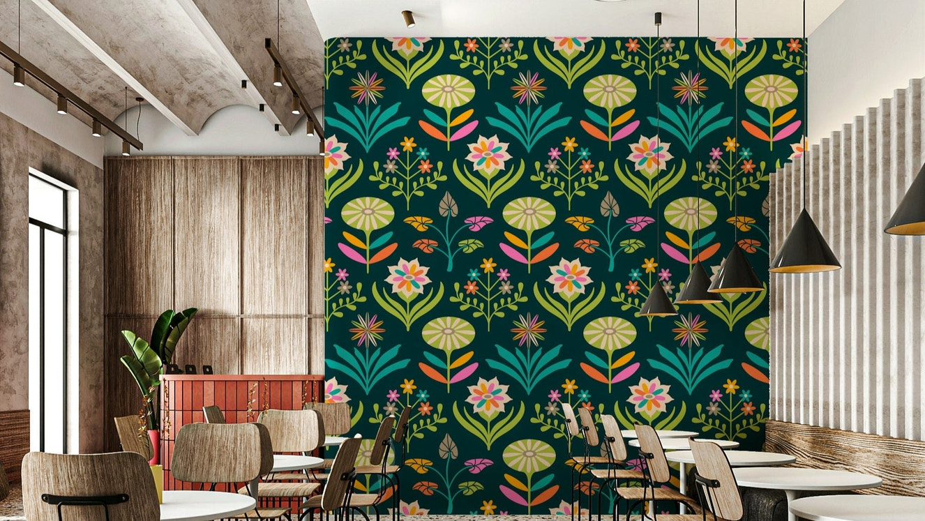 Bold colors with charming contrast.

