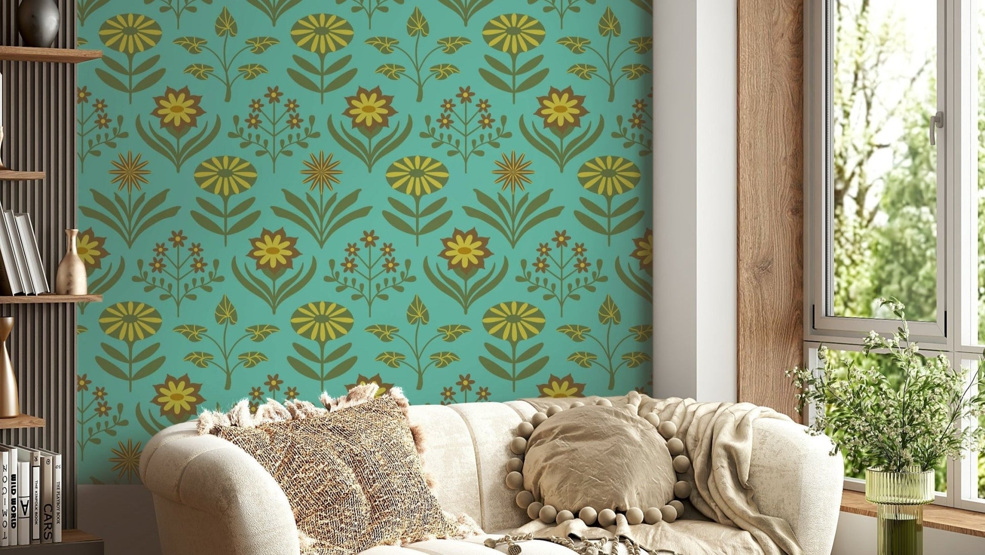 Scandi retro style.

