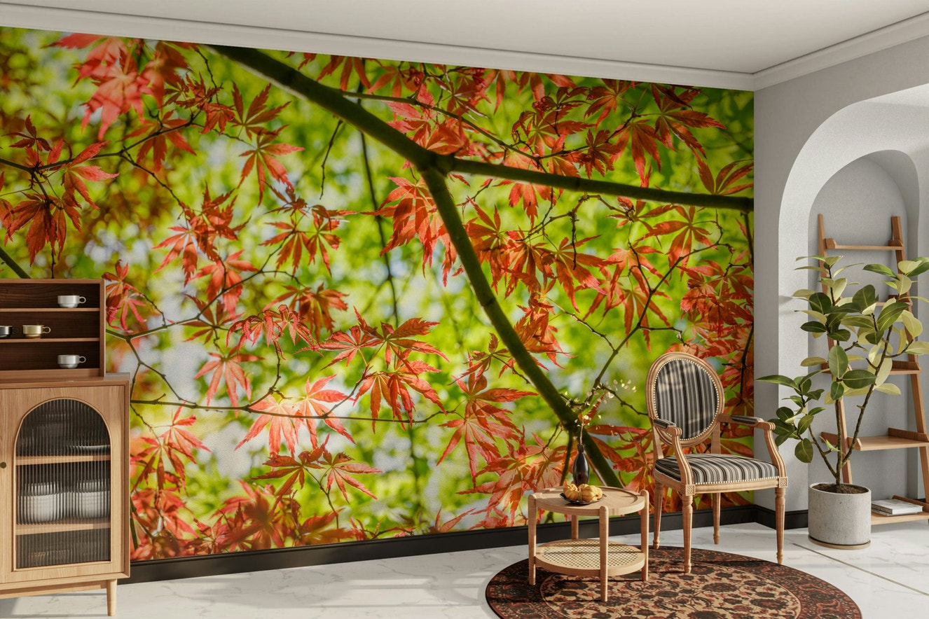 Breathtaking panoramic autumn landscape.

